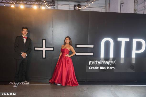 Daniel Skye and Baby Ariel attend Journeys Presents: Off To Prom, powered by Converse on May 17, 2018 in Houston, Texas.
