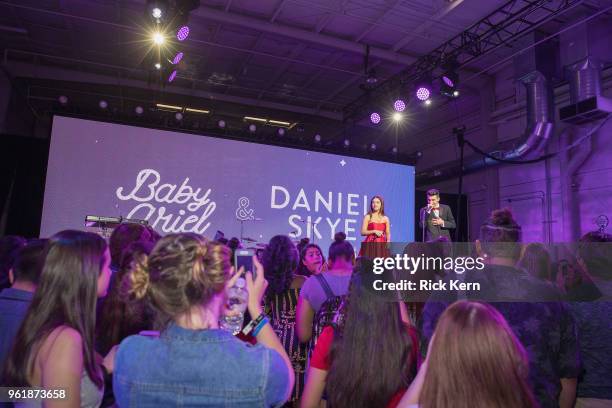 Baby Ariel and Daniel Skye attend Journeys Presents: Off To Prom, powered by Converse on May 17, 2018 in Houston, Texas.