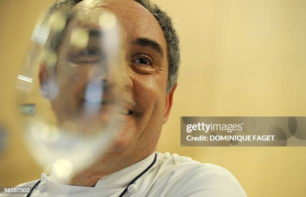 Spanish chef Ferran Adria gives a press conference at Madrid Fusion, the annual international culinary conference focussing on the cutting-edge in...