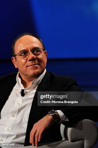 Carlo Verdone during "Che tempo che fa" on January 17, 2009 in Milan, Italy.