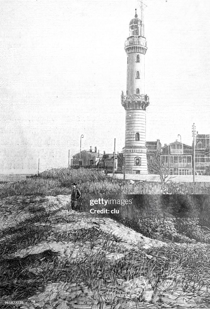 The lighthouse in Warnemünde