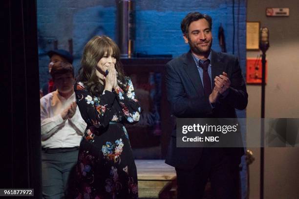 Opening Night" Episode 110 -- Pictured: Rosie Perez as Tracey Wolfe, Josh Radnor as Lou Mazzuchelli --