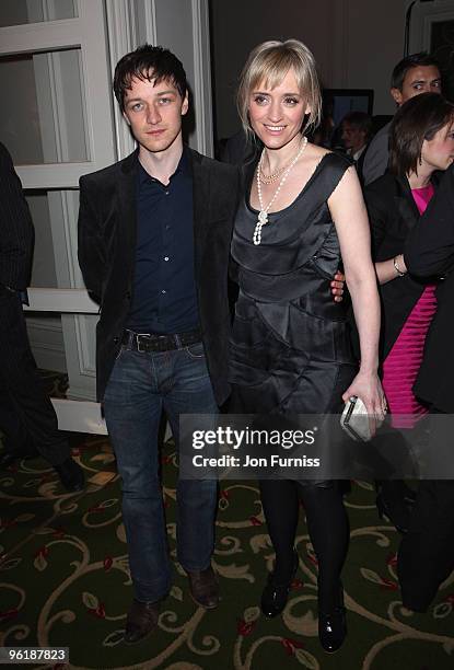 Actor James McAvoy and actress Anne Marie Duff attends the Jameson Empire Awards at the Grosvenor House Hotel on March 29, 2009 in London, England.