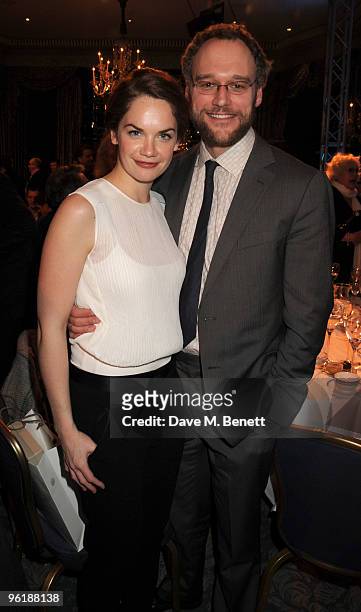 Ruth Wilson and Elliot Cowan attend the South Bank Show Awards, at The Dorchester on January 26, 2010 in London, England.
