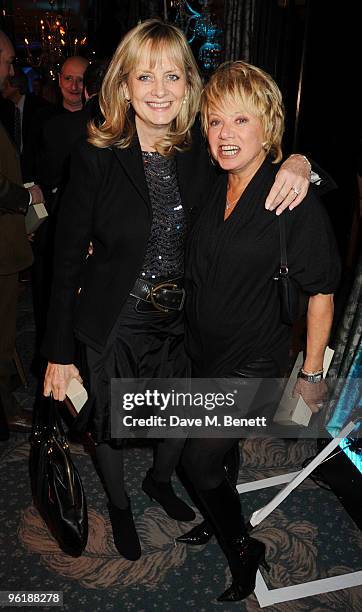 Twiggy and Elaine Page attend the South Bank Show Awards, at The Dorchester on January 26, 2010 in London, England.