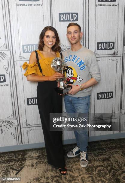 Jenna Johnson and Adam Rippon visit Build Series to discuss "Dancing with the Stars" at Build Studio on May 23, 2018 in New York City.