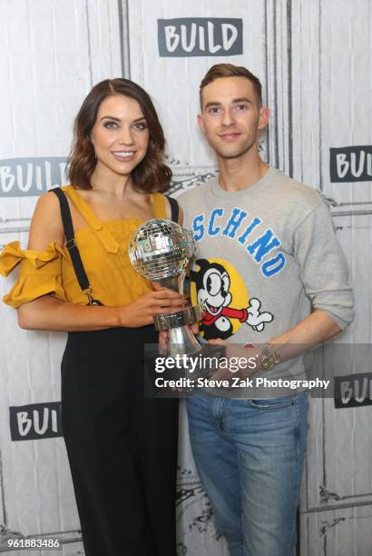 Jenna Johnson and Adam Rippon visit Build Series to discuss "Dancing with the Stars" at Build Studio on May 23, 2018 in New York City.