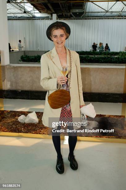 Actress Anne Consigny attends "Cristal 2008" cocktail by Champagne Louis Roederer at Palais De Tokyo on May 23, 2018 in Paris, France.