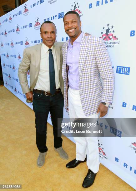 Sugar Ray Leonard and Chris Tucker attend the Sugar Ray Leonard Foundation 9th Annual "Big Fighters, Big Cause" Charity Boxing Night presented by B....