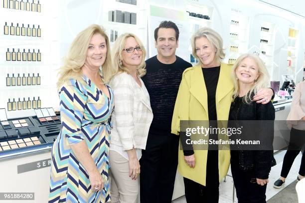 Sherry Lansing, Christine Romeo, Kevin Hees, Sarah Purcello and Marla Garlin attend Barneys New York Celebrates the Farrah Fawcett Foundation at...