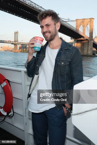 Nick Viall joins Smirnoff Red, White & Berry to kick off summer with a boat party on May 23, 2018 in New York City.