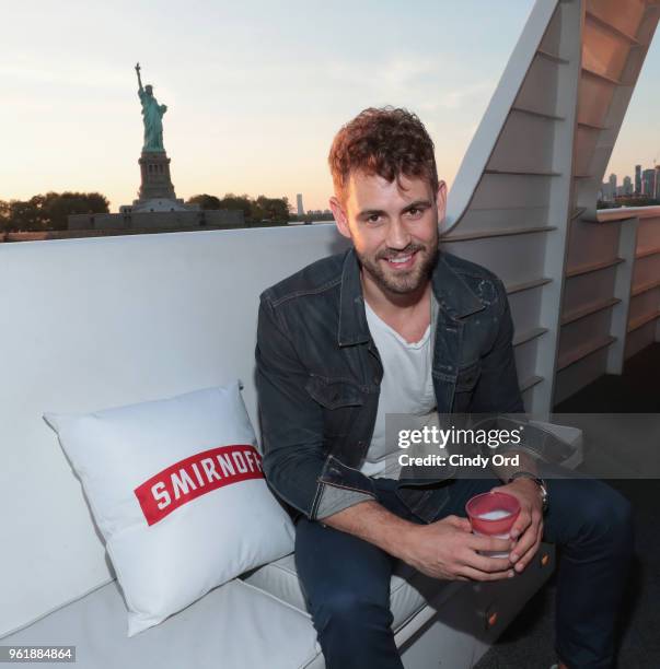 Nick Viall joins Smirnoff Red, White & Berry to kick off summer with a boat party on May 23, 2018 in New York City.