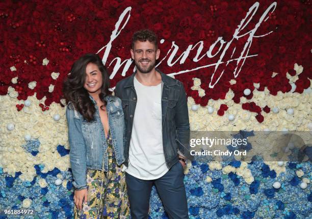 The Bachelor" cast members Caila Quinn and Nick Viall reunite as Smirnoff Red, White & Berry kicks off summer with a boat party on May 23, 2018 in...