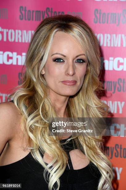 Stormy Daniels receives a City Proclamation and Key to the city of West Hollywood at Chi Chi LaRue's on May 23, 2018 in West Hollywood, California.