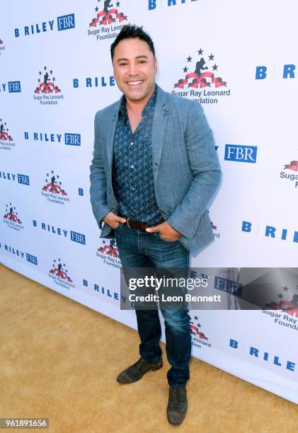 Oscar De La Hoya attends the Sugar Ray Leonard Foundation 9th Annual "Big Fighters, Big Cause" Charity Boxing Night presented by B. Riley FBR, Inc....