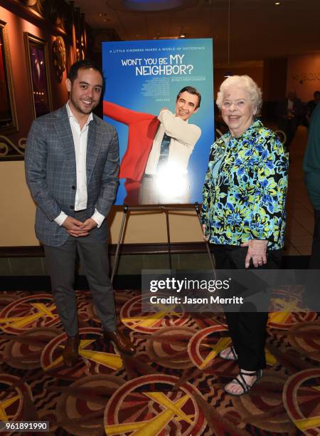 Producer Nicholas Ma and Joanne Rogers attend a special screening of "Won't You Be My Neighbor?" on May 23, 2018 in West Homestead, Pennsylvania.