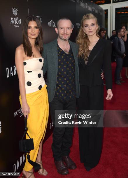 Emily Ratajkowski, Anthony Byrne and Natalie Dormer attend the premiere of Vertical Entertainment's "In Darkness" at ArcLight Hollywood on May 23,...