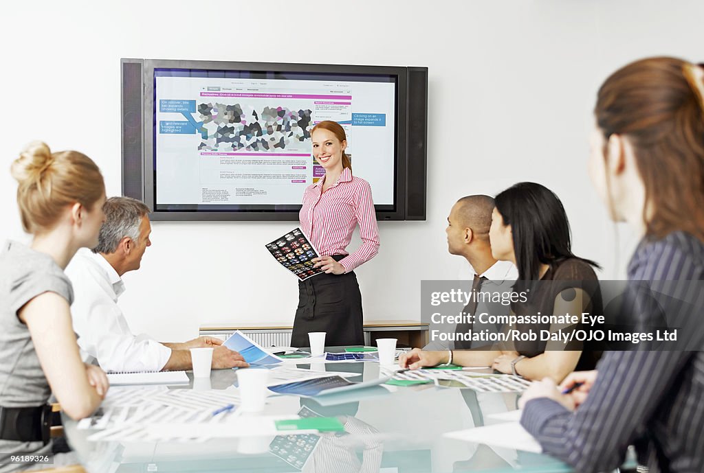 A group of professionals in a meeting