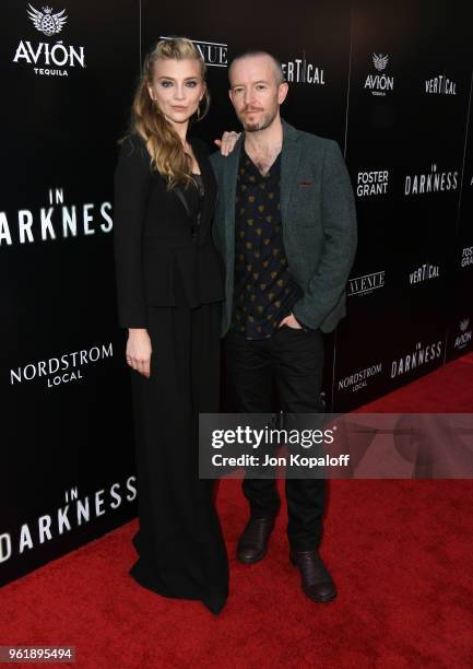 Natalie Dormer and Anthony Byrne attend the premiere of Vertical Entertainment's "In Darkness" at ArcLight Hollywood on May 23, 2018 in Hollywood,...