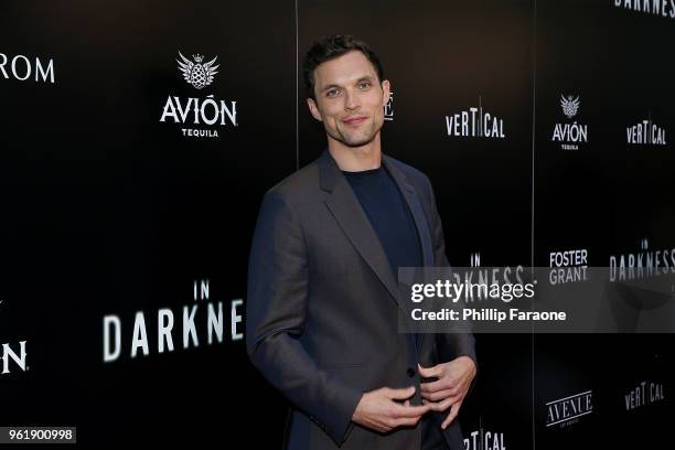 Ed Skrein attends the premiere of Vertical Entertainment's "In Darkness" at ArcLight Hollywood on May 23, 2018 in Hollywood, California.