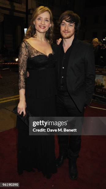 Anne-Marie Duff and James McAvoy attend the UK film premiere of 'The Last Station' at The Curzon Cinema Mayfair on January 26, 2010 in London,...