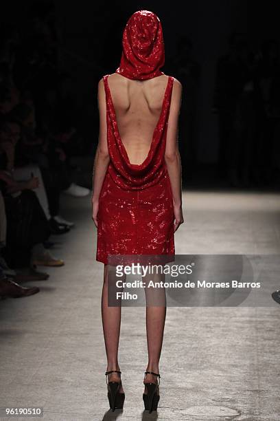 Models walk the runway at the Josephus Thimister Haute-Couture fashion show during Paris Fashion Week Spring/Summer 2010 at the Palais De Tokyo on...