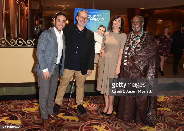 Producer Nicholas Ma, director Morgan Neville, producer Caryn Capotosto, and actor Franois Scarborough Clemmons attend a special screening of "Won't...
