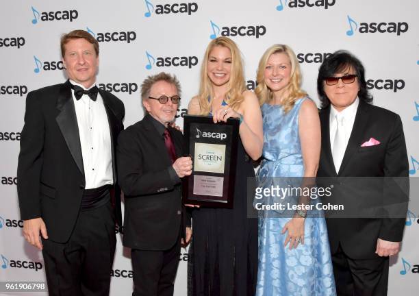 Of Membership, Film & TV Shawn Lemone, ASCAP President, Paul Williams, Kari Kimmel, winner for Top Cable Television Series 'The Fosters', ASCAP CEO...