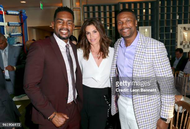 Bill Bellamy, Cindy Crawford and Chris Tucker attend the Sugar Ray Leonard Foundation 9th Annual "Big Fighters, Big Cause" Charity Boxing Night...