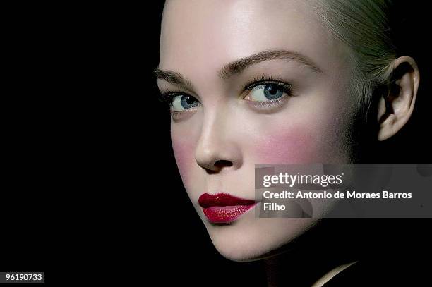 Models pose at the Josephus Thimister Haute-Couture fashion show during Paris Fashion Week Spring/Summer 2010 at the Palais De Tokyo on January 24,...