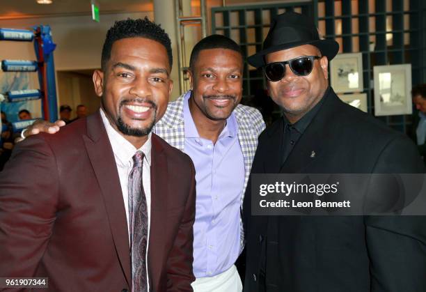 Bill Bellamy, Chris Tucker and Jimmy Jam attend the Sugar Ray Leonard Foundation 9th Annual "Big Fighters, Big Cause" Charity Boxing Night presented...