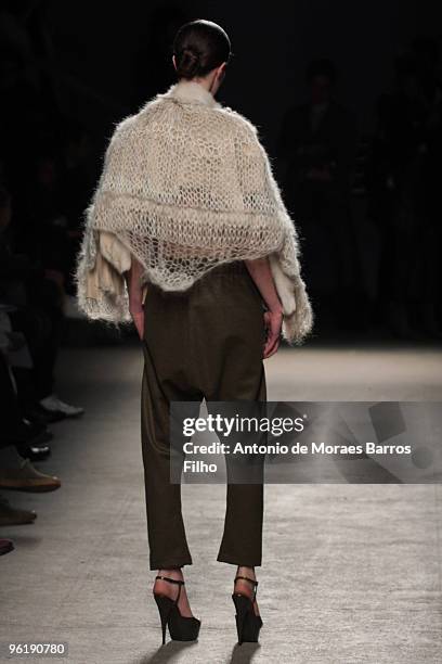 Models walk the runway at the Josephus Thimister Haute-Couture fashion show during Paris Fashion Week Spring/Summer 2010 at the Palais De Tokyo on...