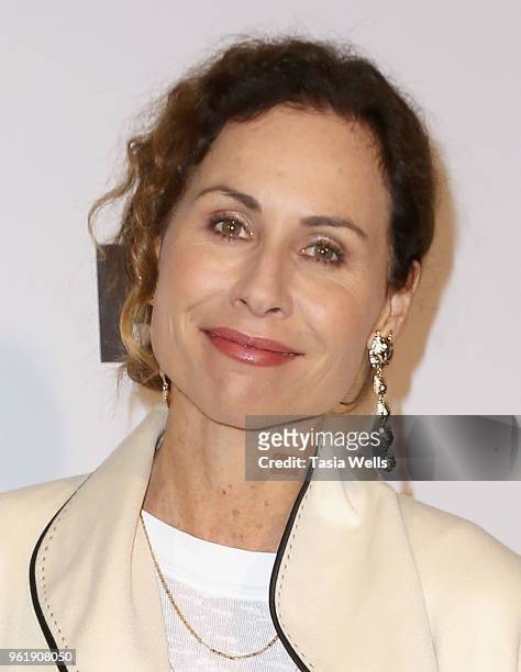Minnie Driver attends the premiere of FOX Sports' "Phenoms" at Pacific Design Center on May 23, 2018 in West Hollywood, California.