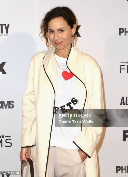 Minnie Driver attends the premiere of FOX Sports' "Phenoms" at Pacific Design Center on May 23, 2018 in West Hollywood, California.