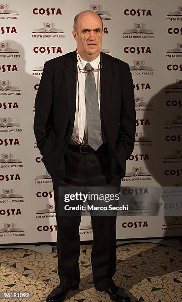 Colm Tobin arrives for the Costa Book Awards 2010 on January 26, 2010 in London, England. The Costa Book awards takes place at The Quaglino...