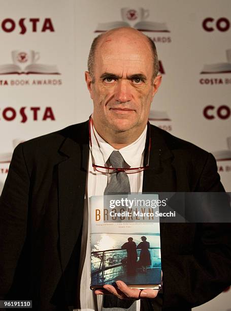 Colm Tobin arrives for the Costa Book Awards 2010 on January 26, 2010 in London, England. The Costa Book awards takes place at The Quaglino...