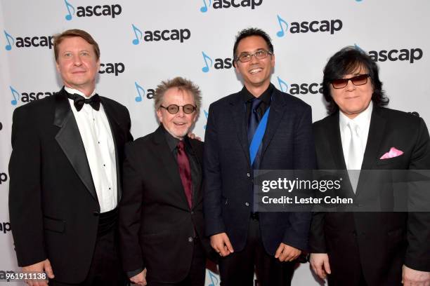 Of Membership, Film & TV Shawn Lemone, ASCAP President Paul Willams, composer Todd Haberman winner of the award for Top Cable Television Series -...