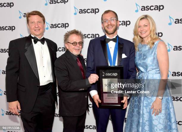 Of Membership, Film & TV Shawn Lemone, ASCAP President, Paul Williams, Composer Jesse Noval winner of the award for Top Streaming Television Series -...