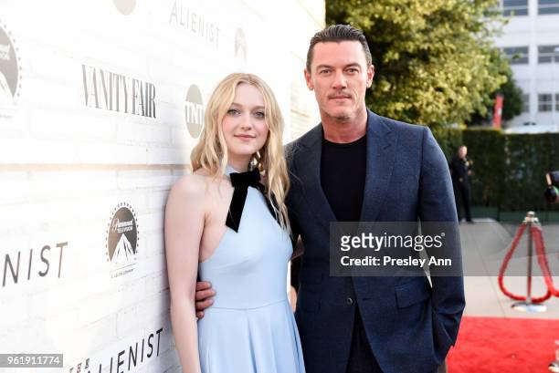 Dakota Fanning and Luke Evans attend Emmy For Your Consideration Red Carpet Event For TNT's "The Alienist" - Red Carpet at Wallis Annenberg Center...