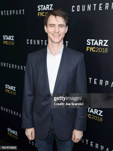 Actor Harry Lloyd attends the STARZ "Counterpart" & "Howards End" FYC Event at LACMA on May 23, 2018 in Los Angeles, California.