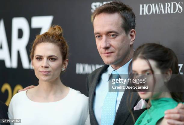 Actors Philippa Coulthard, Matthew Macfadyen and Hayley Atwell attend the STARZ "Counterpart" & "Howards End" FYC Event at LACMA on May 23, 2018 in...