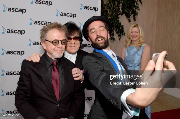 President, Paul Williams, ASCAP EVP of Membership, John Titta and Composer David Fleming winner of the award for Top Network Television Series -...