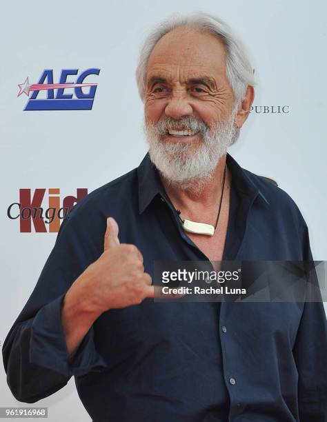 Tommy Chong attends the Conga Kids Spring Dance Championship held at Microsoft Square at LA Live on May 23, 2018 in Los Angeles, California.