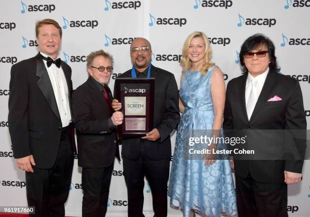 Of Membership, Film & TV Shawn Lemone, ASCAP President, Paul Williams, Composer Maurice "m.0" Jackson winner of the award for Top Network Television...