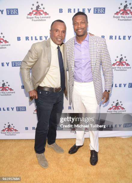 Sugar" Ray Leonard and Chris Tucker attend the 9th Annual "Big Fighters, Big Cause" Charity Boxing Night Benefiting The Sugar Ray Leonard Foundation...