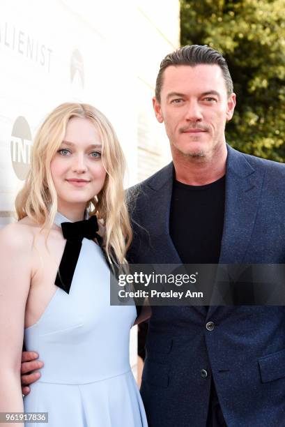 Dakota Fanning and Luke Evans attend Emmy For Your Consideration Red Carpet Event For TNT's "The Alienist" - Red Carpet at Wallis Annenberg Center...