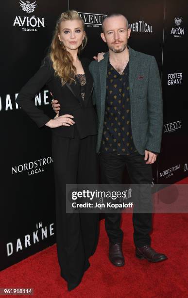 Natalie Dormer and Anthony Byrne attend the premiere of Vertical Entertainment's "In Darkness" at ArcLight Hollywood on May 23, 2018 in Hollywood,...