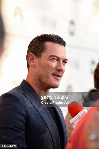 Luke Evans attends Emmy For Your Consideration Red Carpet Event For TNT's "The Alienist" - Red Carpet at Wallis Annenberg Center for the Performing...
