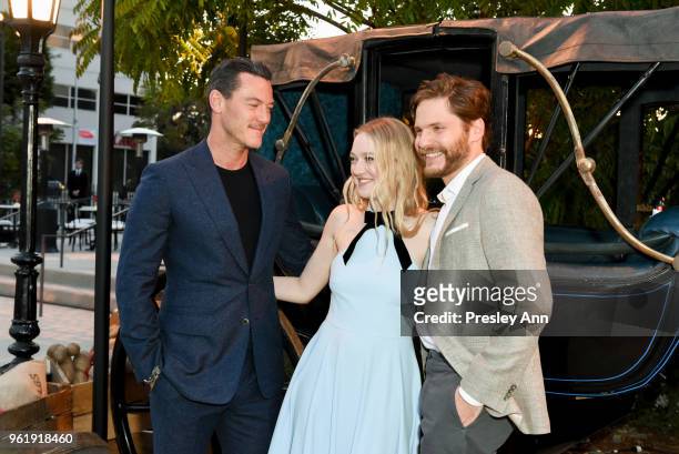 Luke Evans, Dakota Fanning and Daniel Bruhl attend Emmy For Your Consideration Red Carpet Event For TNT's "The Alienist" - Inside at Wallis Annenberg...