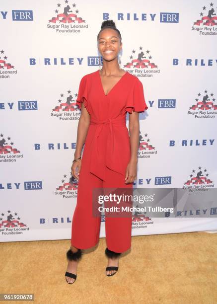 Singer Kennedy Stephens attends the 9th Annual "Big Fighters, Big Cause" Charity Boxing Night Benefiting The Sugar Ray Leonard Foundation at the...